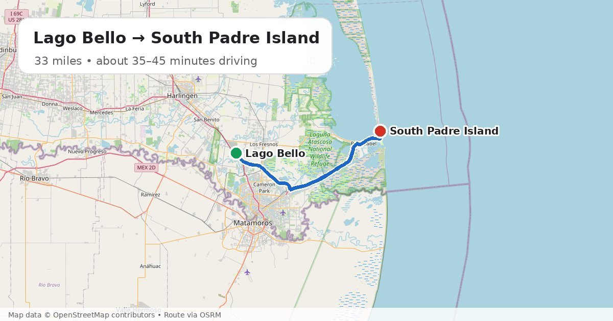 Banner for 30 Minutes to South Padre